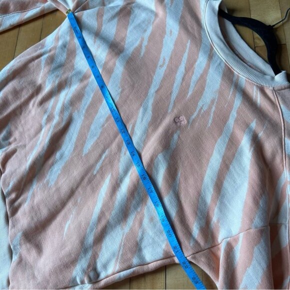 Sweaty Betty Orange Abstract Zebra Print Relaxed Sweatshirt - Picture 8 of 9